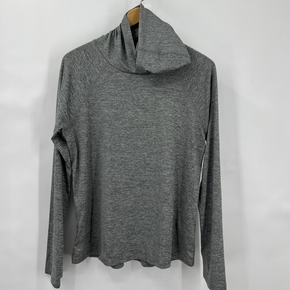 Sketchers Women GoWalk GoDri Moisture Wicking Thumb Holes Hoodie Gray Lg UPF EUC